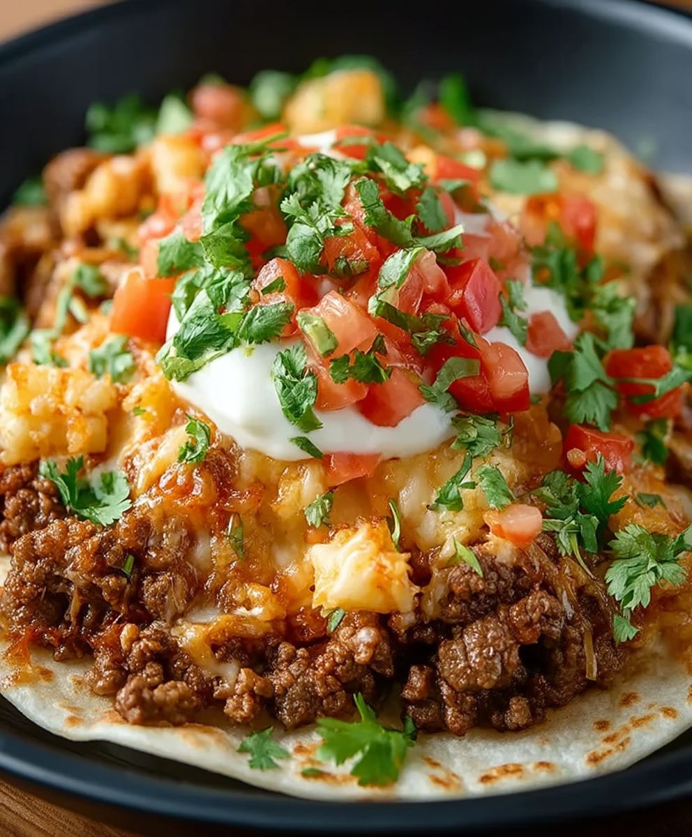 Beef Burrito Skillet