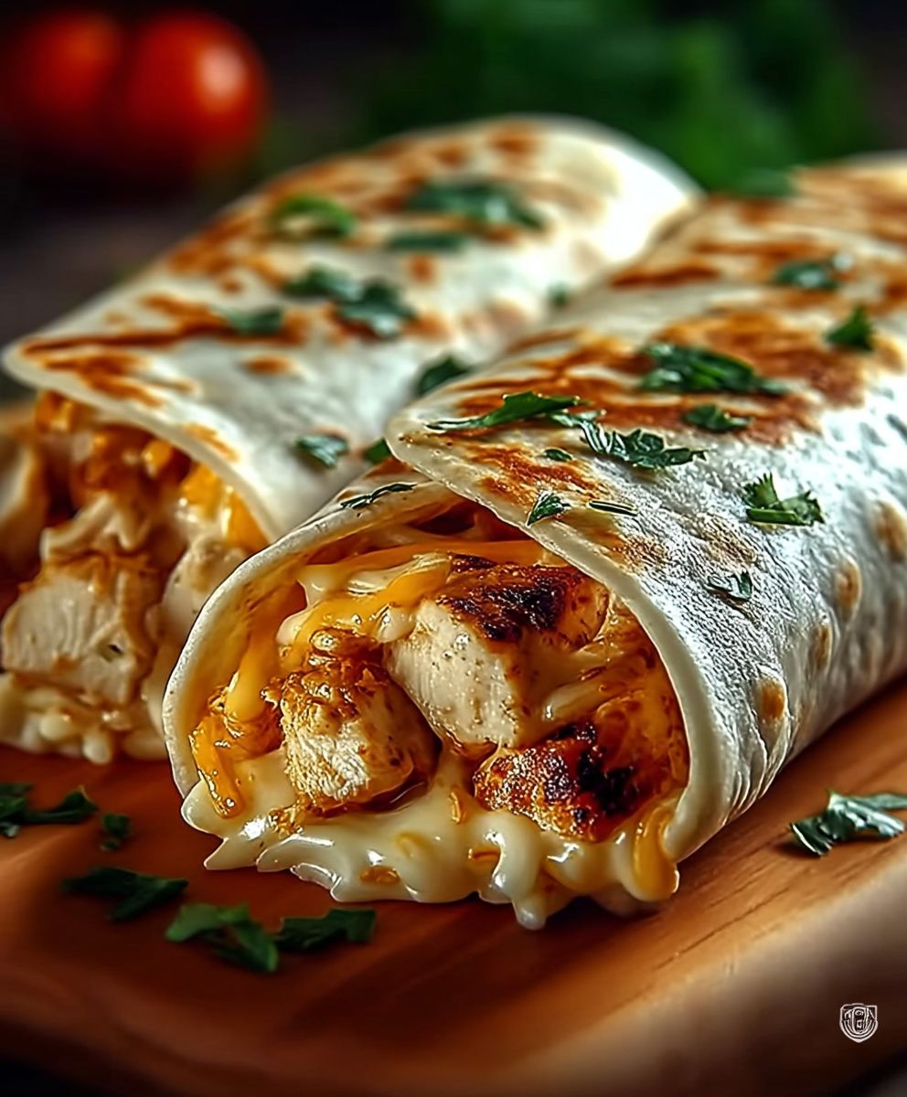 Cheesy Chicken Wraps