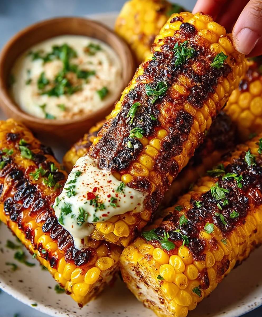 Garlic Butter Corn Ribs