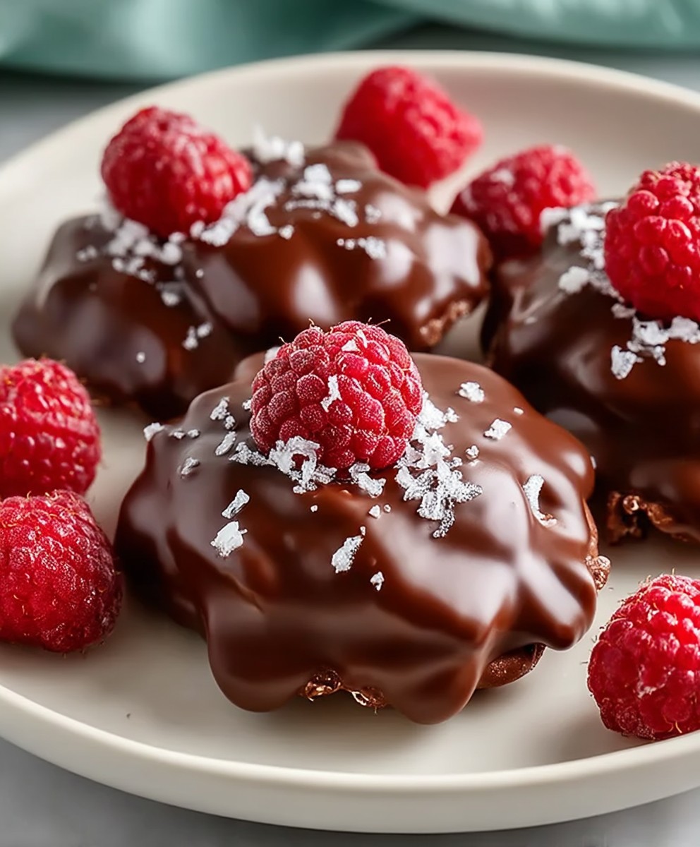 Chocolate Raspberry Yogurt Clusters