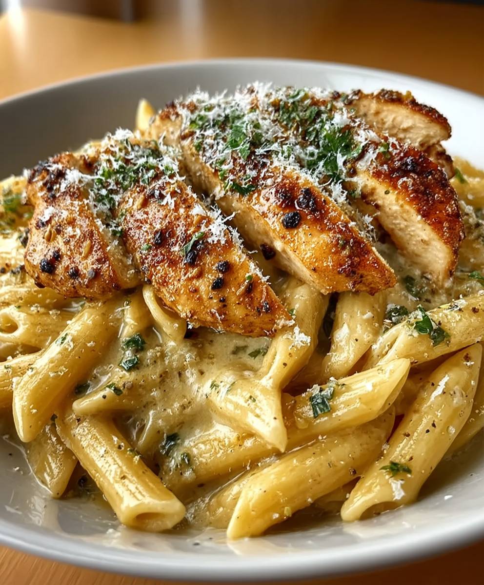 Garlic Parmesan Chicken Pasta