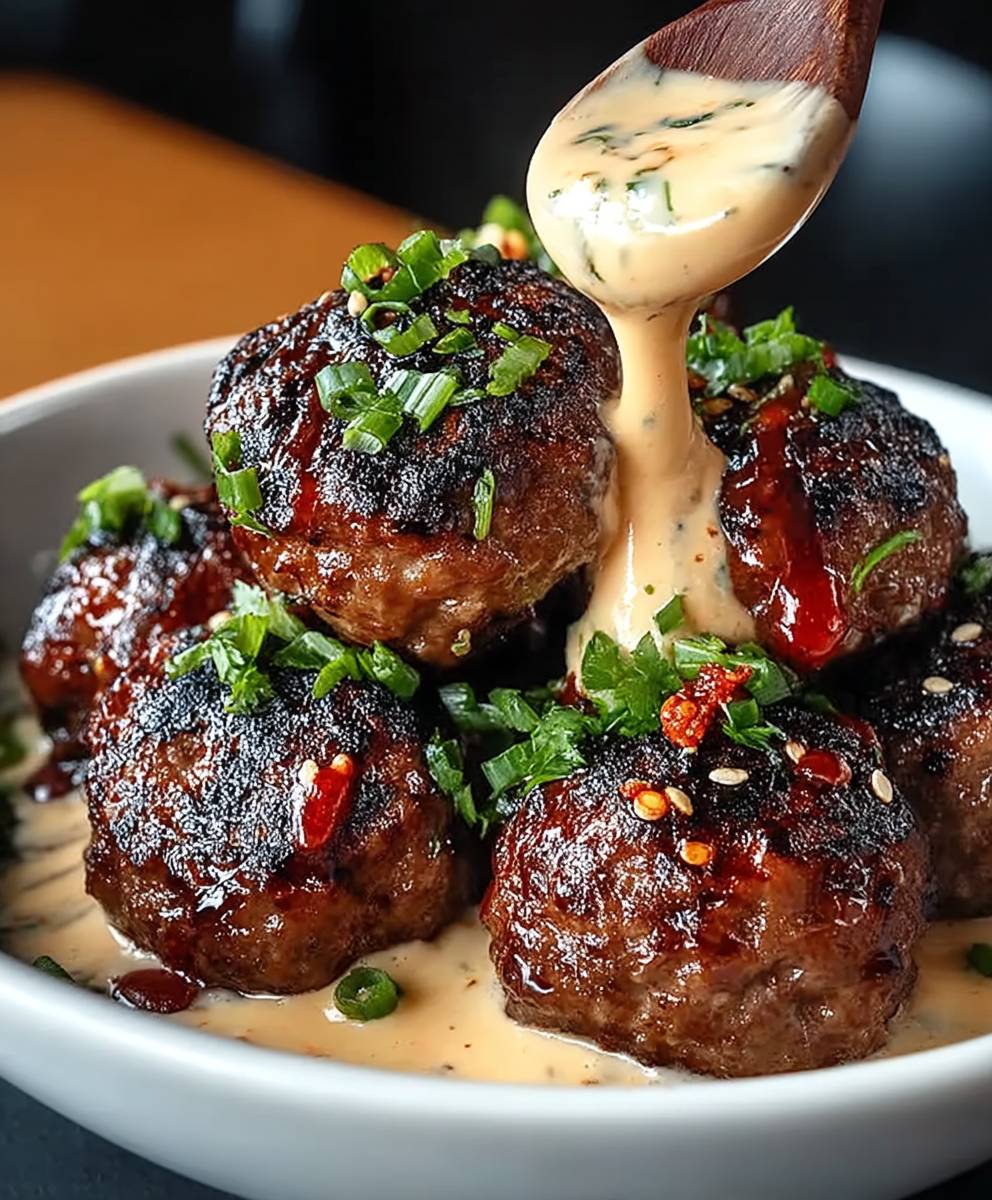 Korean BBQ Meatballs