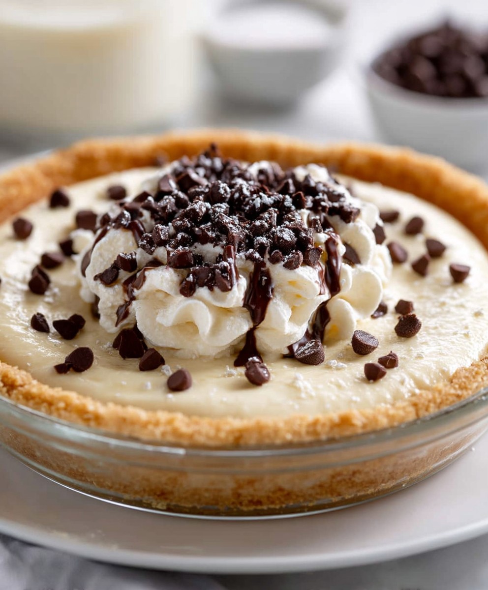No Bake Cannoli Pie