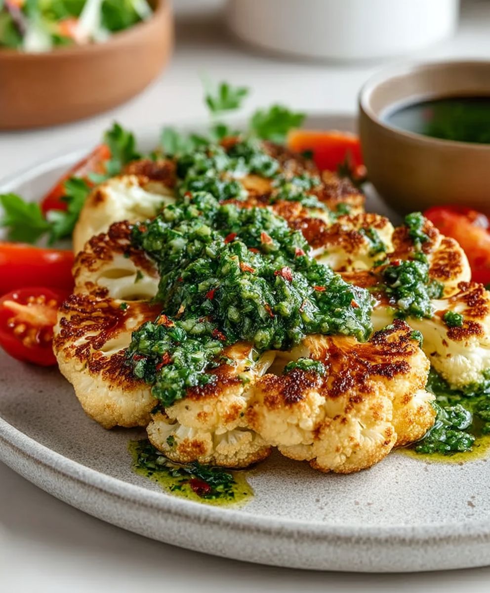 Cauliflower Steaks Chimichurri
