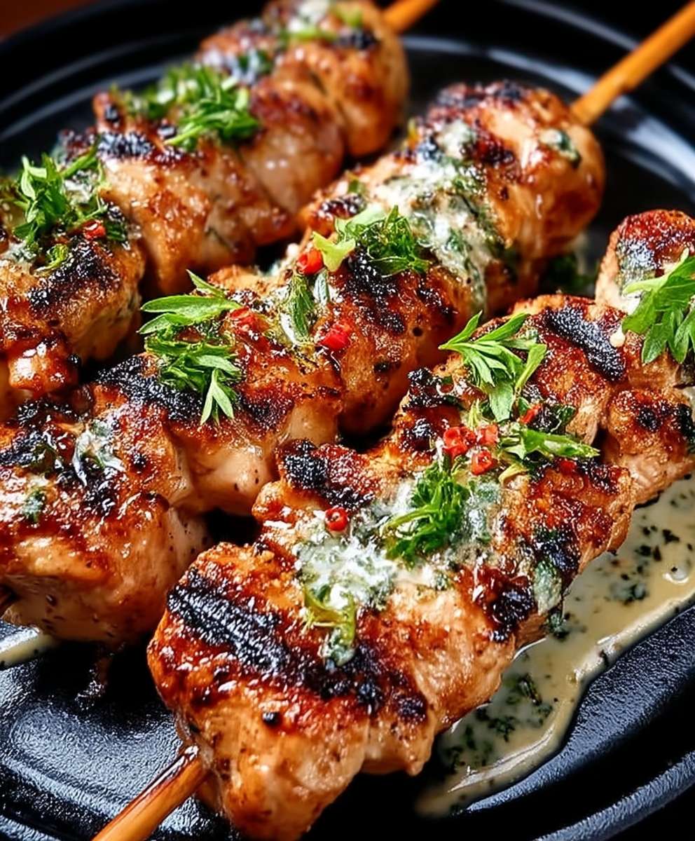 Bang Bang Chicken Skewers