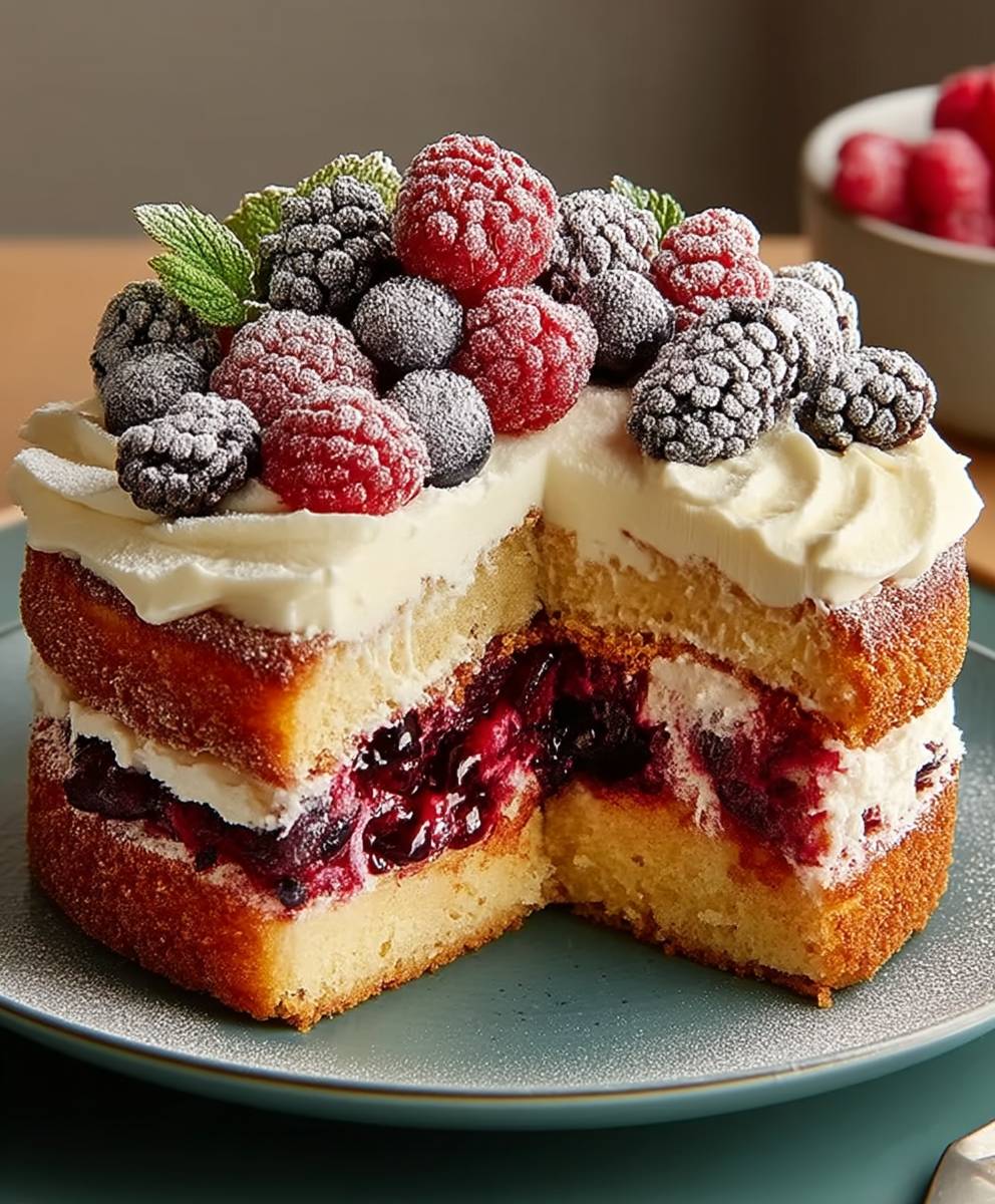 Lemon Berry Summer Cake