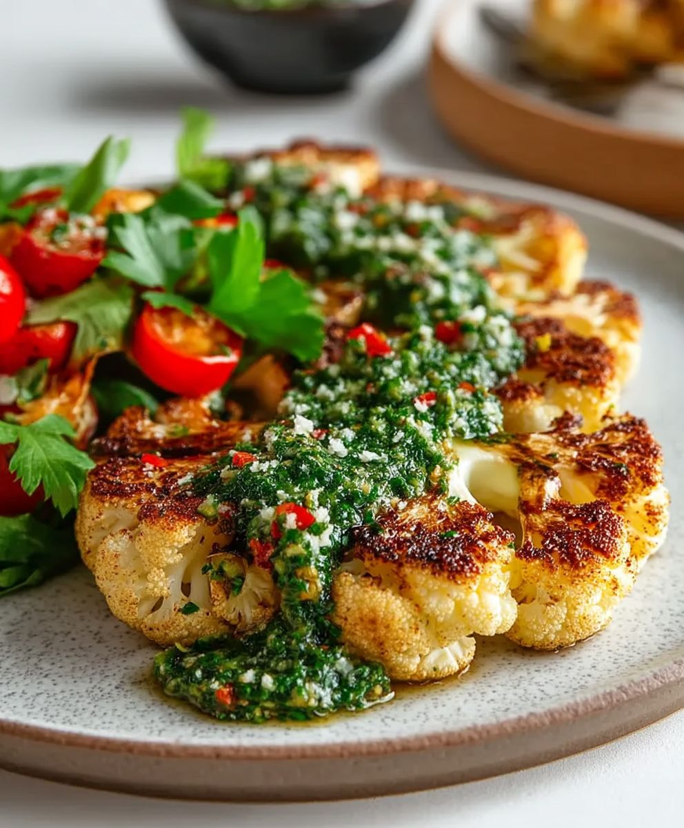 Cauliflower Steaks Chimichurri
