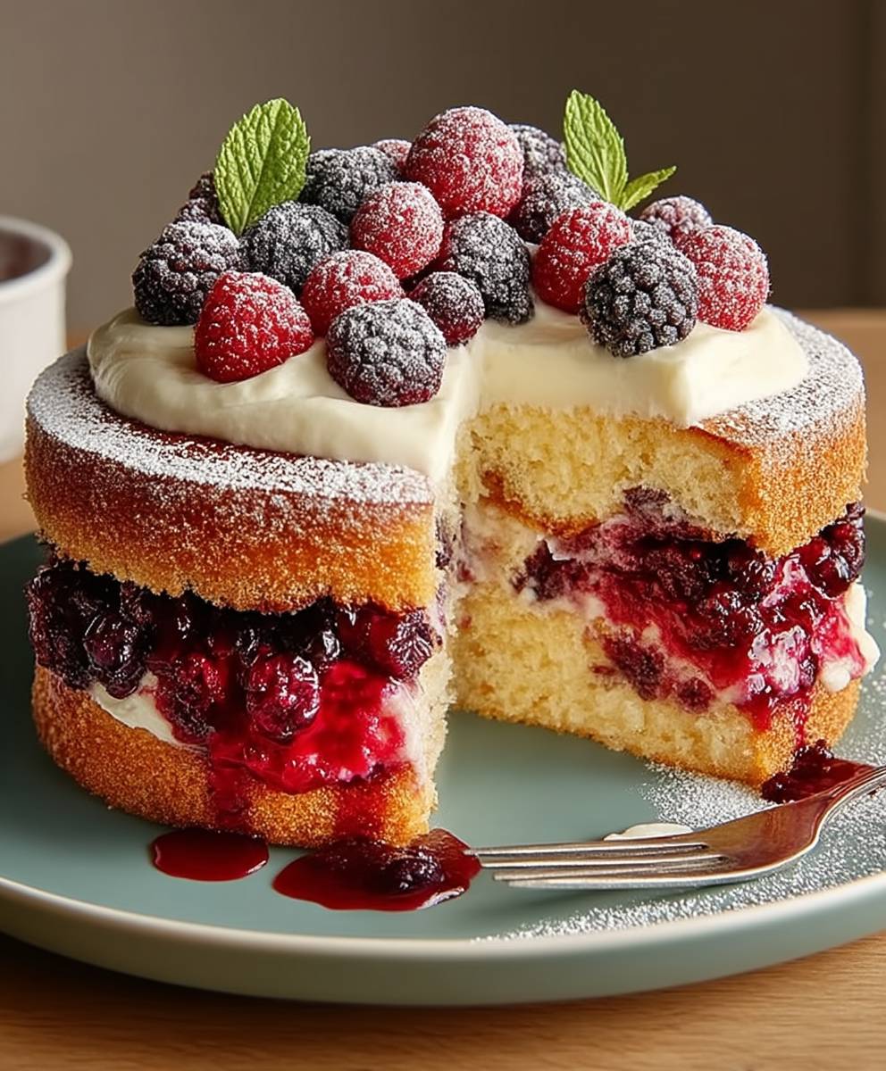 Lemon Berry Summer Cake