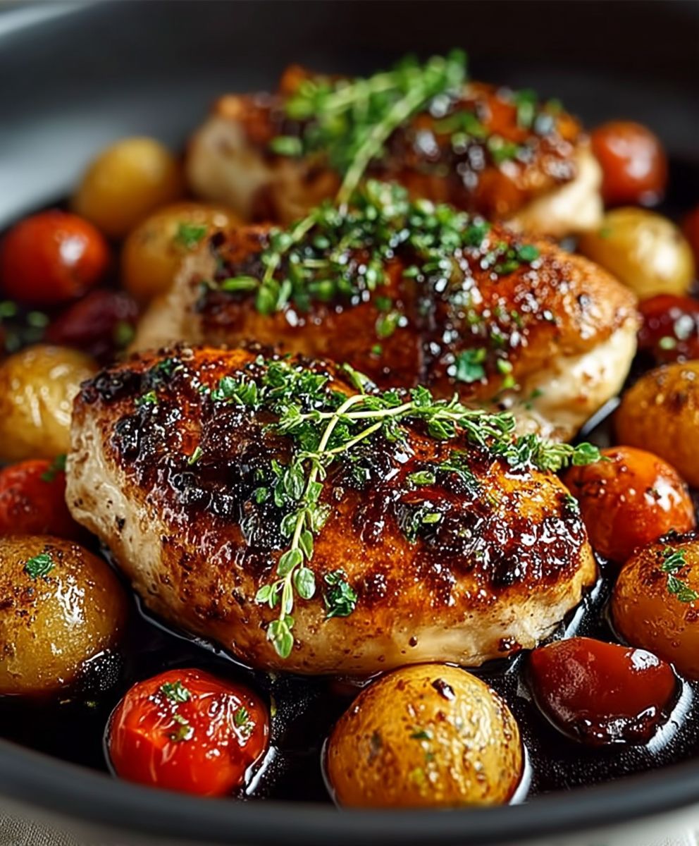 Balsamic Chicken One Pan