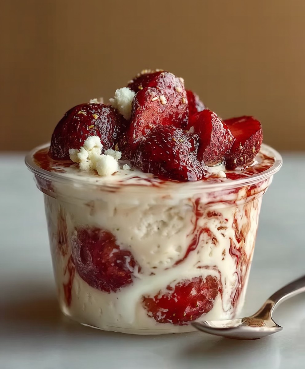 Strawberry Shortcake Pudding