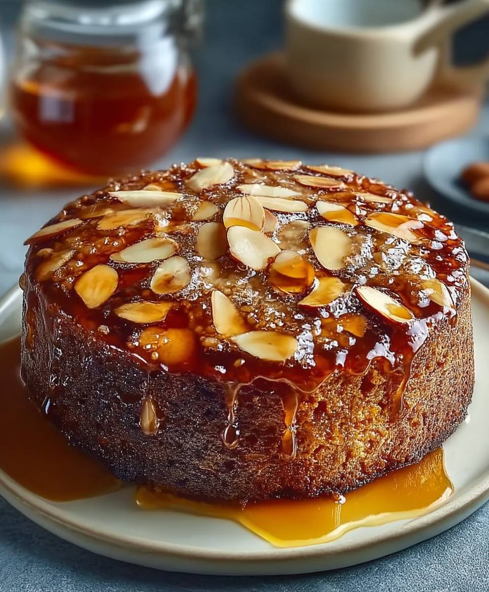 Caramel Almond Cake