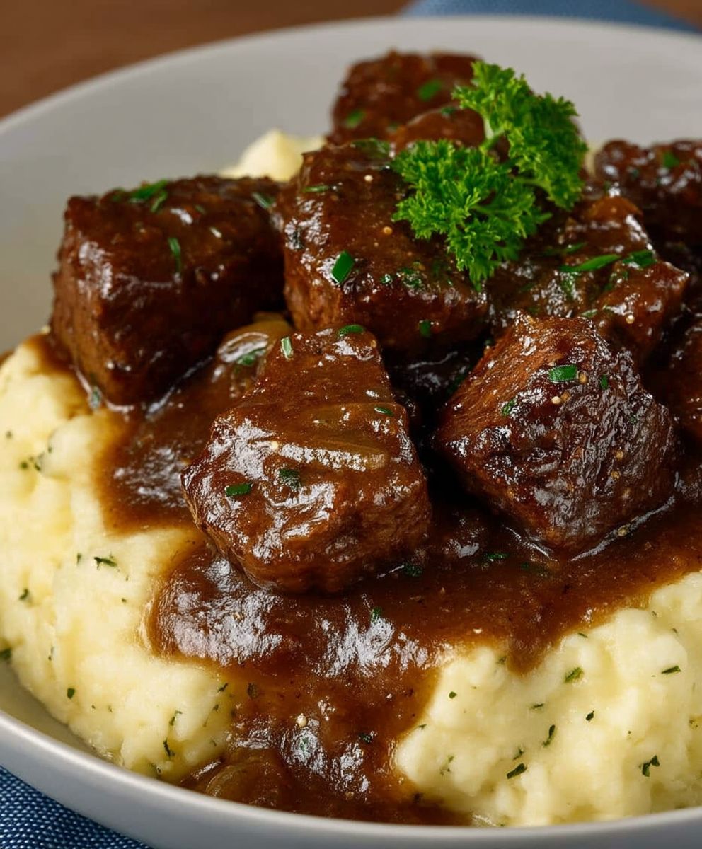 French Onion Beef Tips