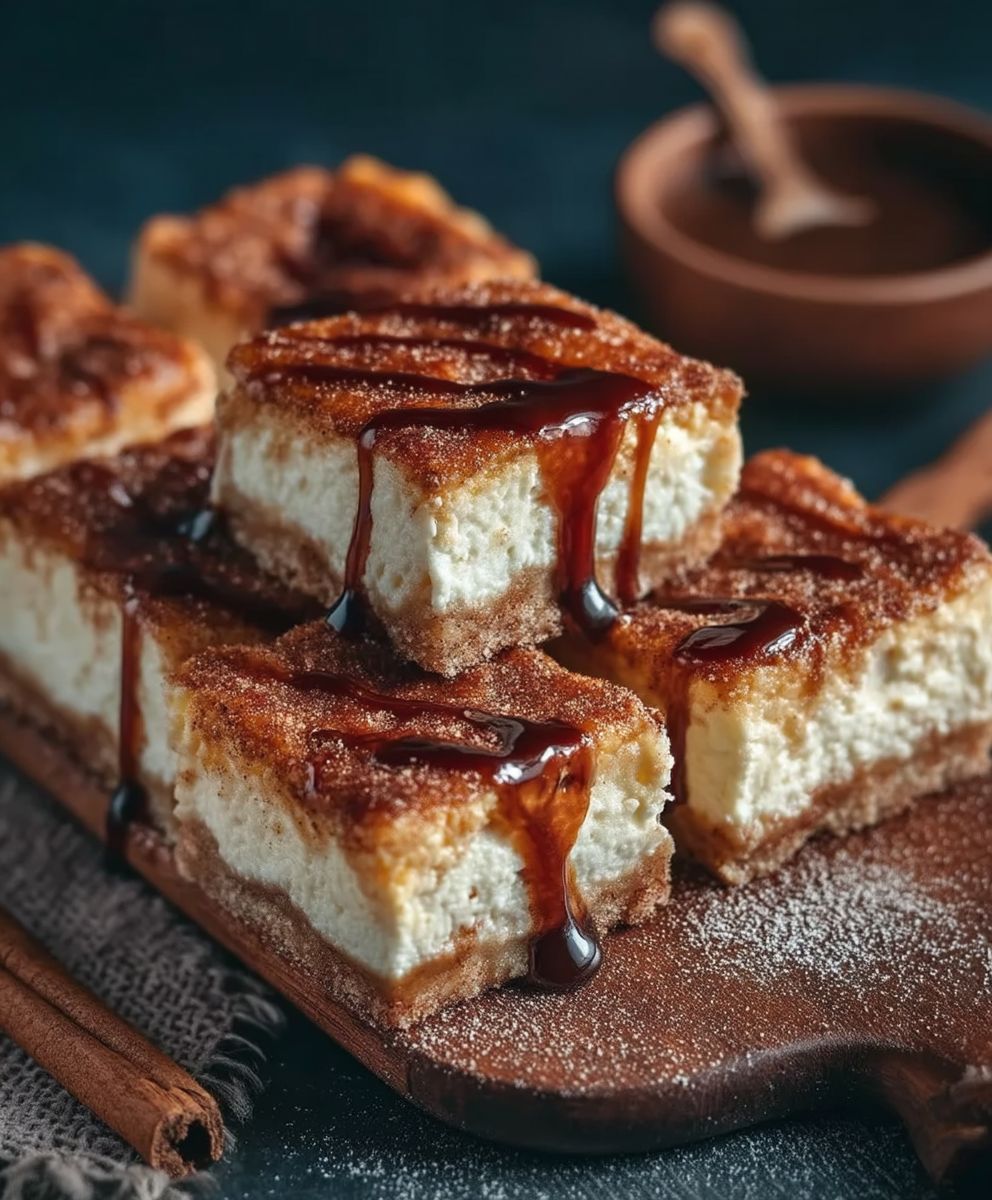 Churro Cheesecake Bars
