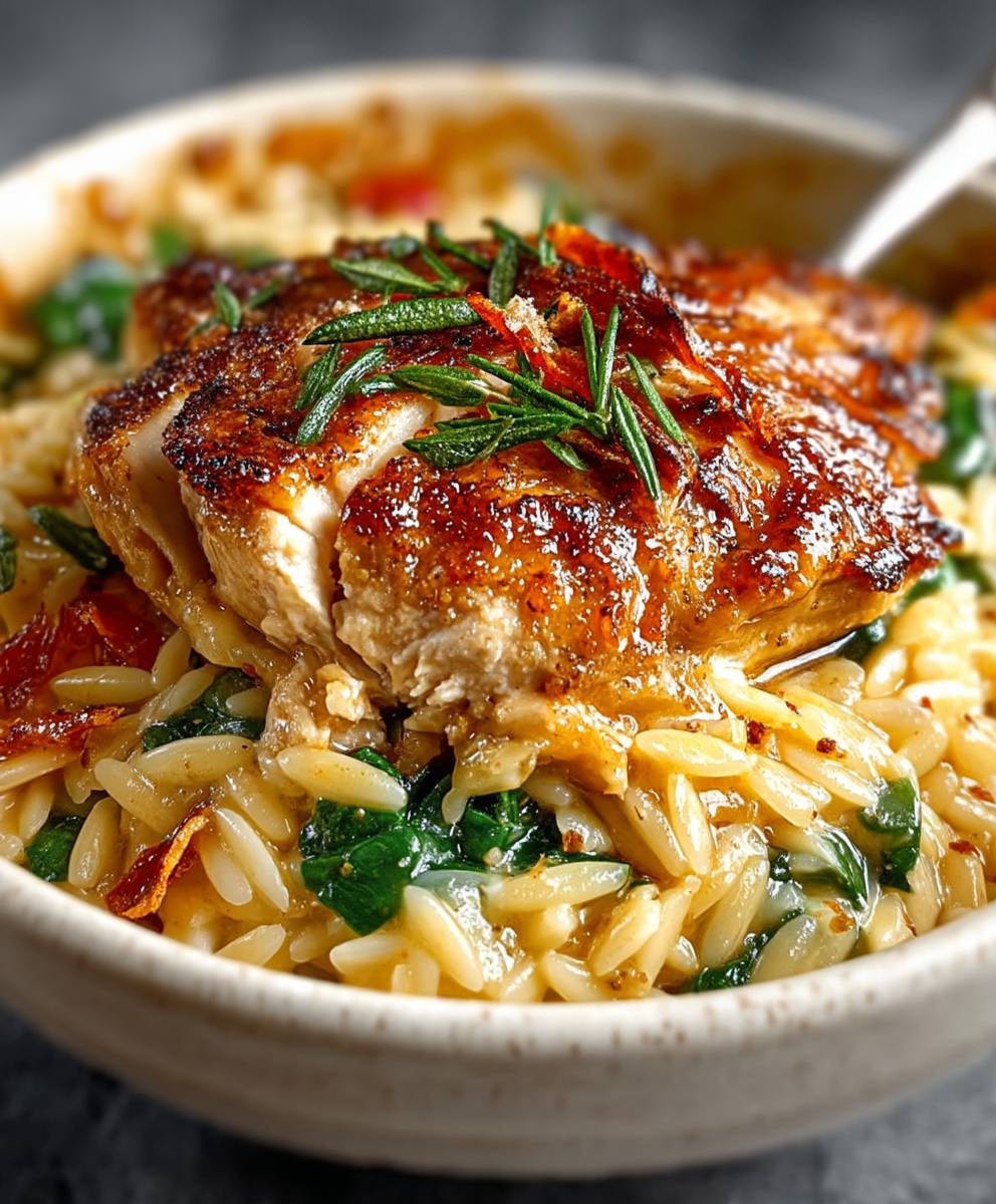 Monterey chicken orzo
