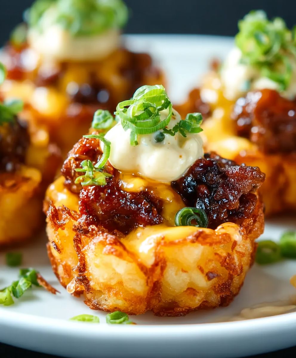 Cheeseburger Tater Tot Cups