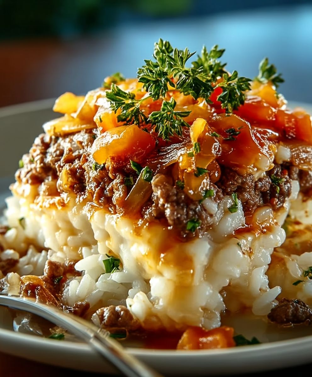 French Onion Beef Casserole