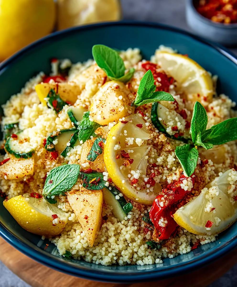 Spicy Mediterranean Lemon Couscous