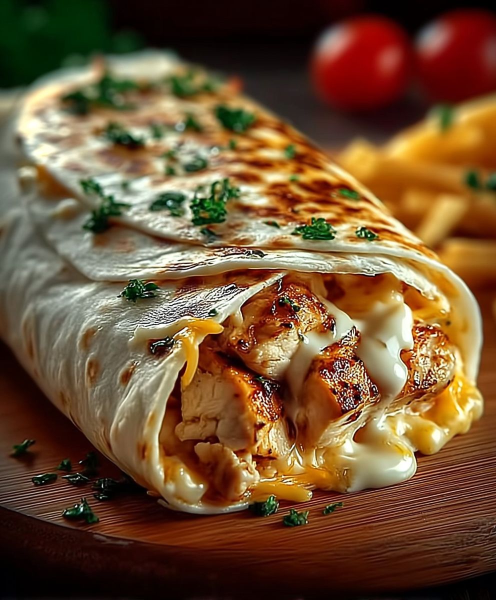 Cheesy Chicken Wraps