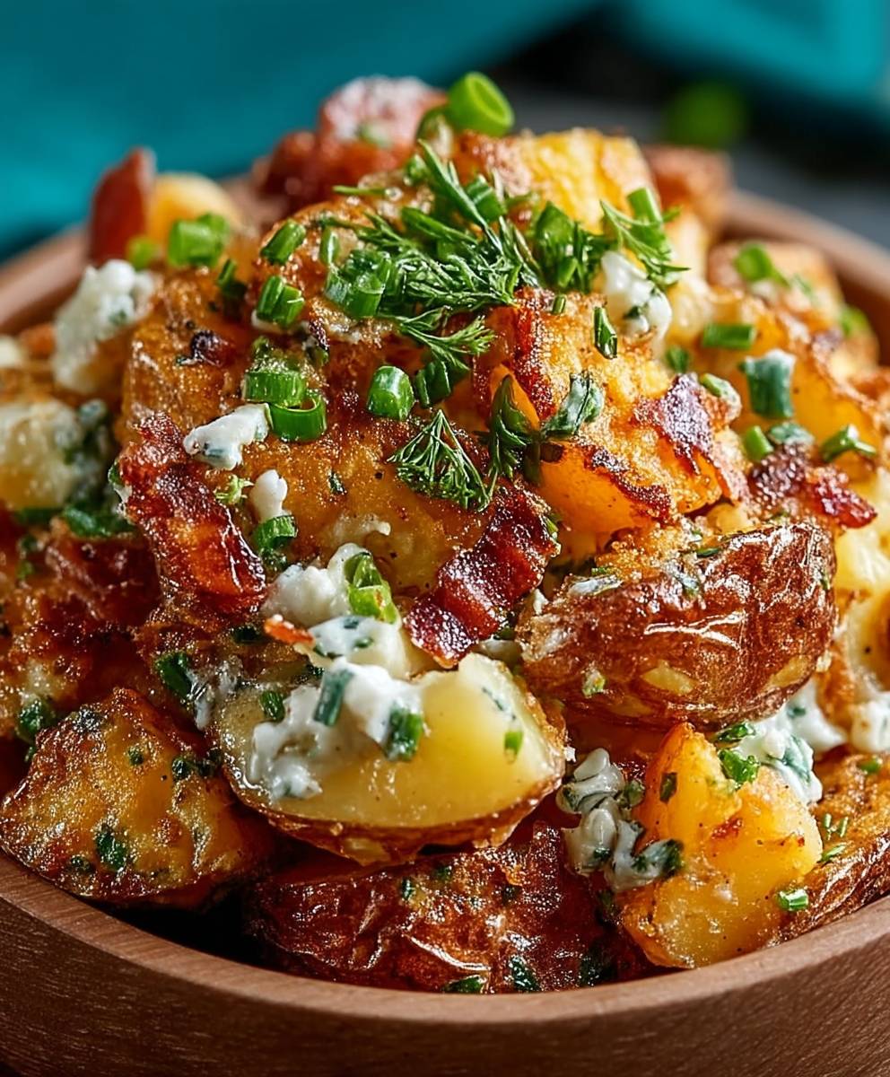 Smashed potato salad
