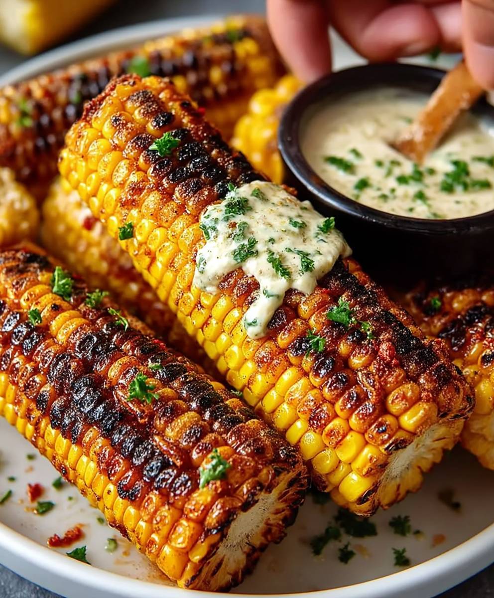 Garlic Butter Corn Ribs