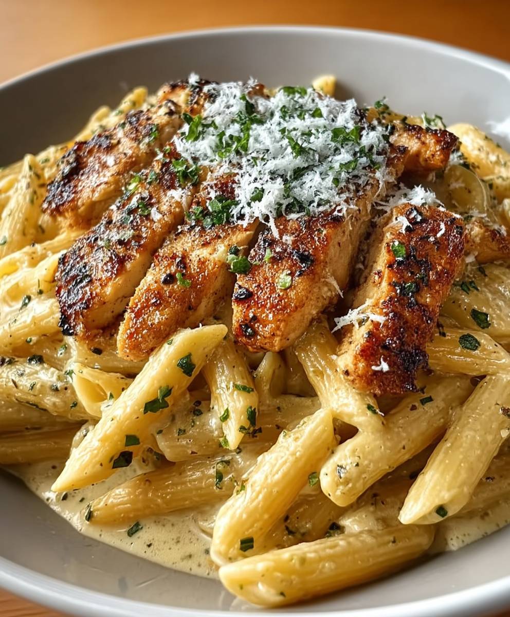 Garlic Parmesan Chicken Pasta