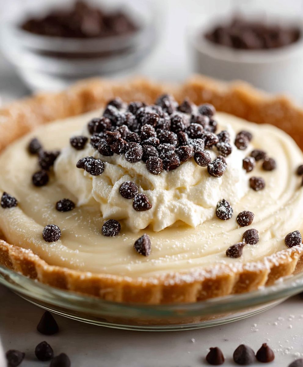 No Bake Cannoli Pie