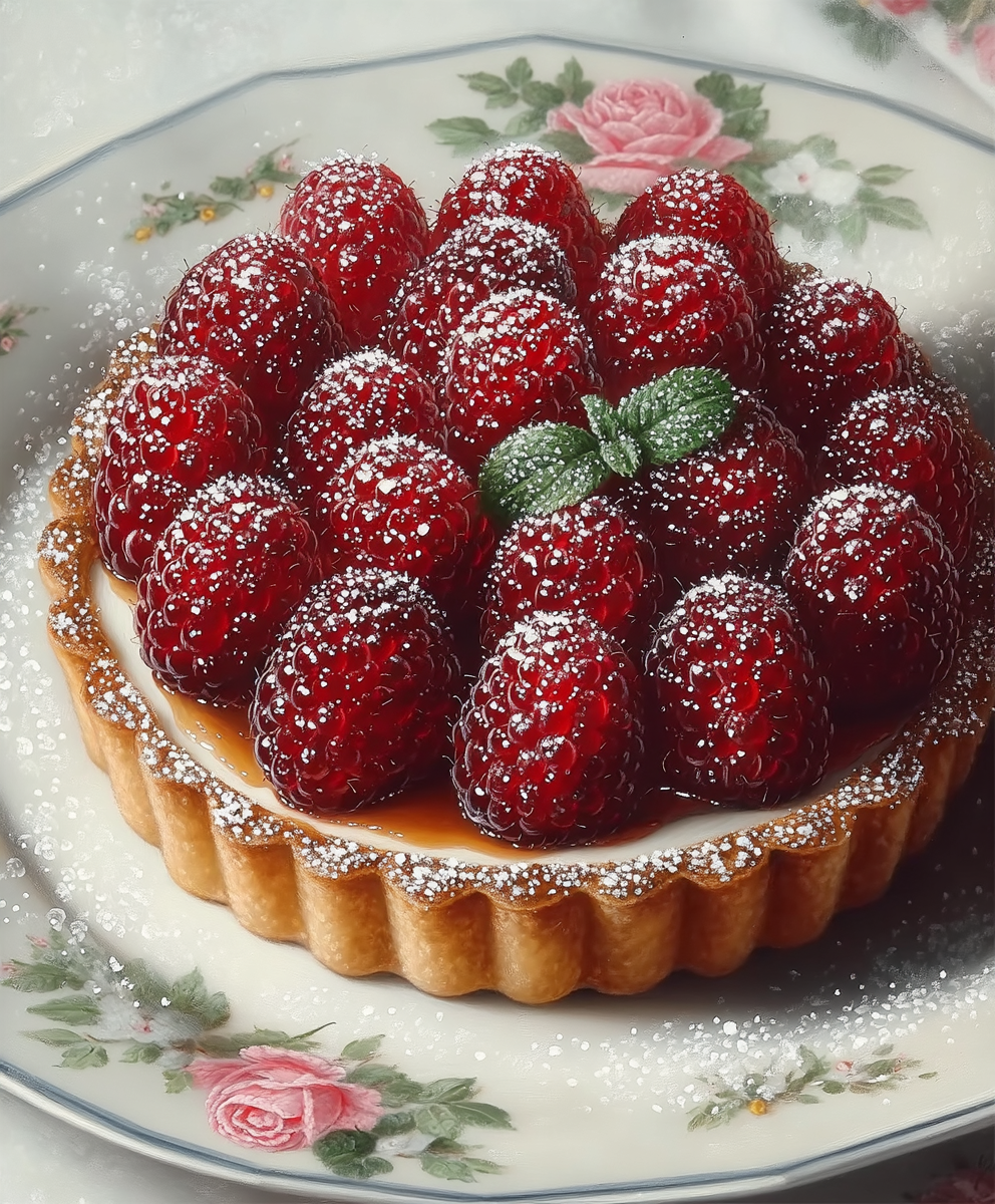 Raspberry Almond Tart