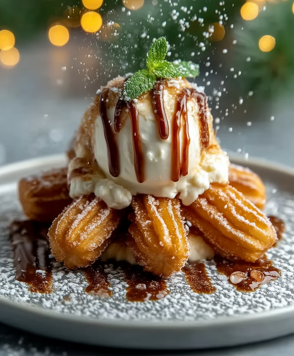 Churro Ice Cream Sandwich