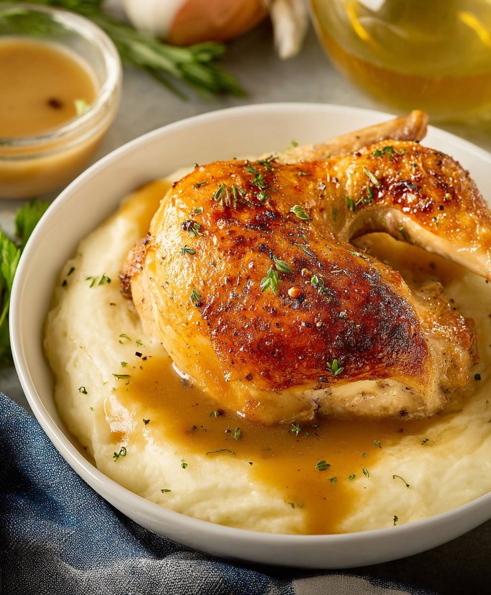 Roast Chicken Homemade Gravy