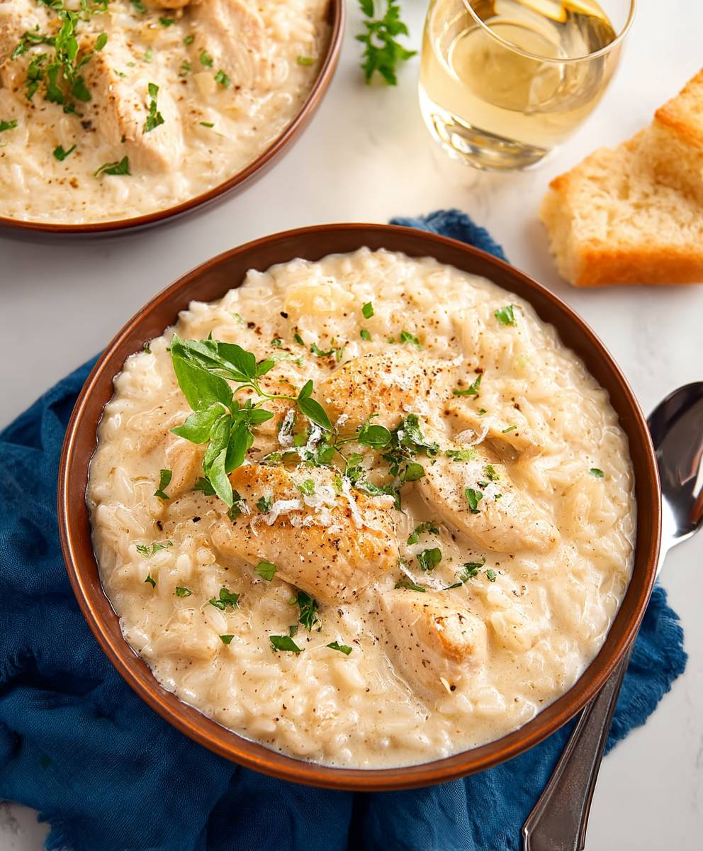 Creamy Crockpot Chicken Rice