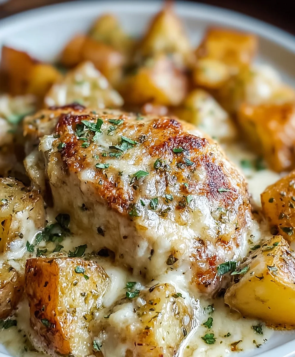 Incredible Garlic Parmesan Crockpot Chicken & Potatoes