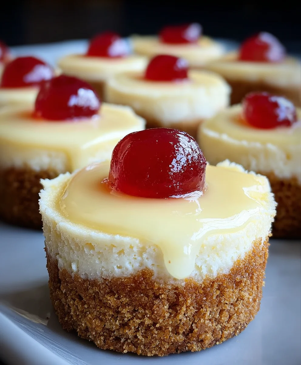 Delicious Easy Mini Cheesecakes with Vanilla Wafer Crust