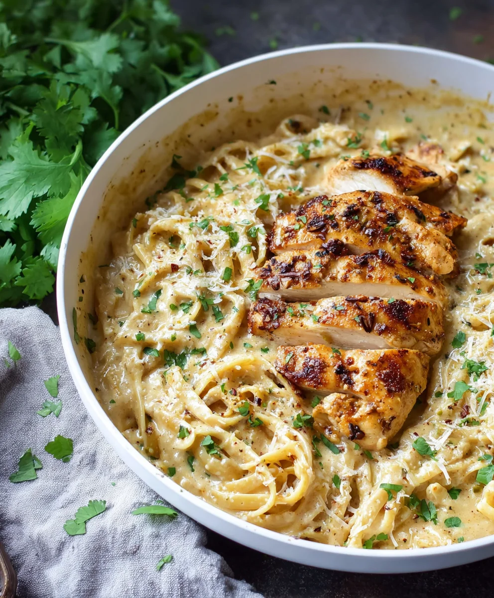 Creamy Chicken Garlic Parmesan Pasta – Easy Dinner!
