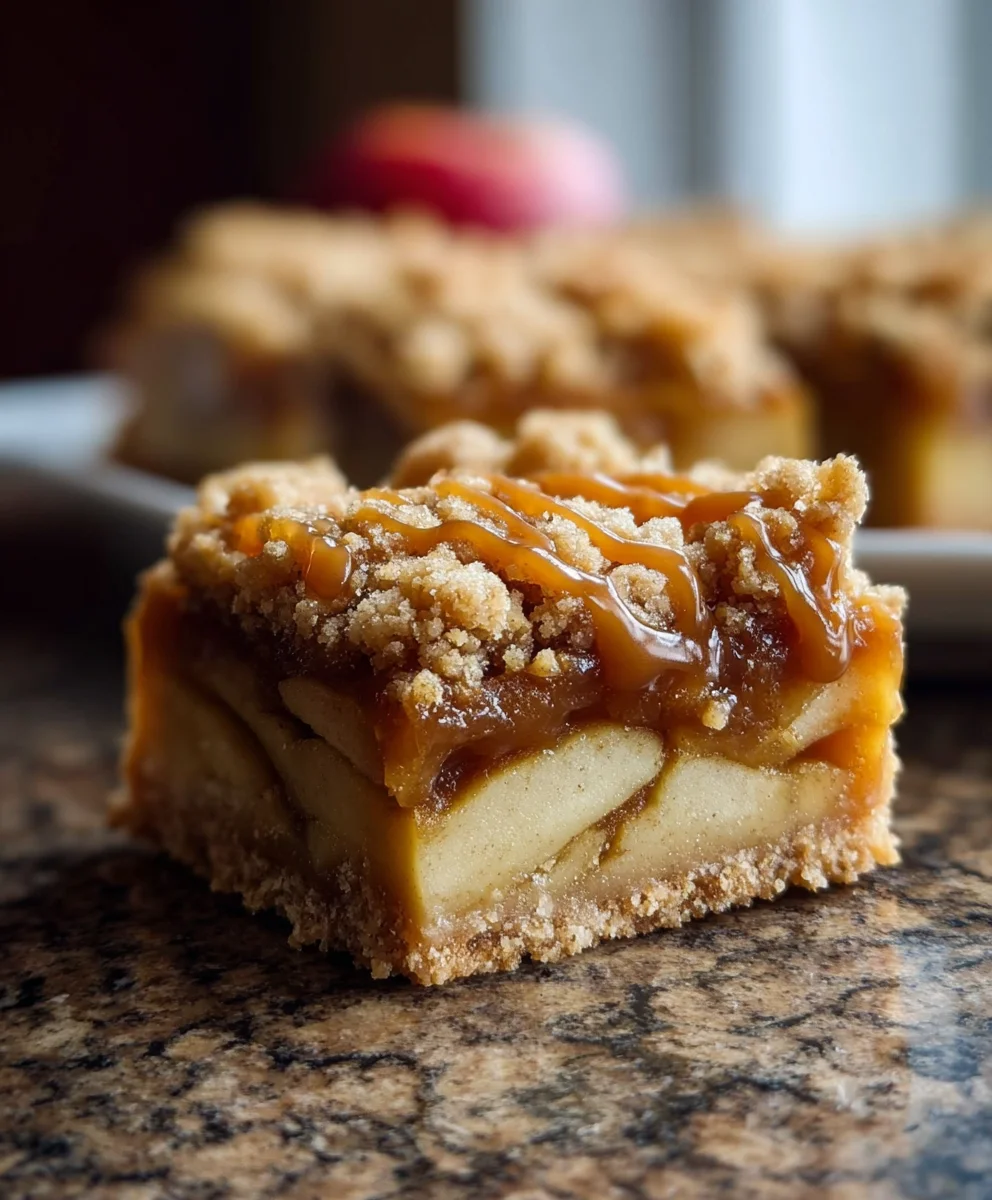Salted Caramel Apple Crumble Bars – Your Perfect Fall Treat!