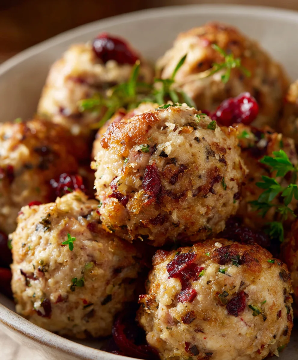 Best Cranberry Turkey Stuffing Balls – Your New Holiday Fave!