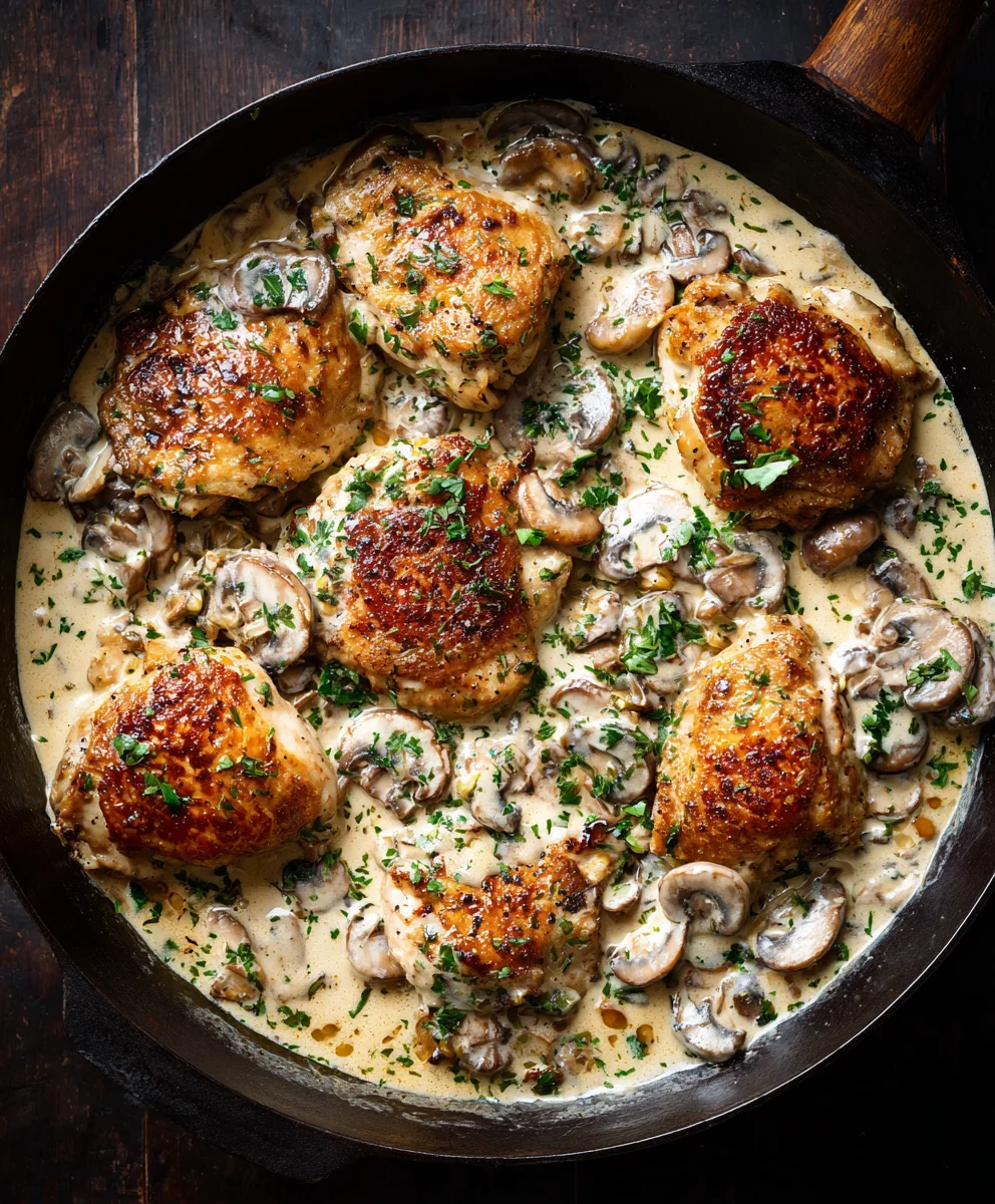 Delicious Creamy Mushroom Chicken Recipe for Dinner Tonight!