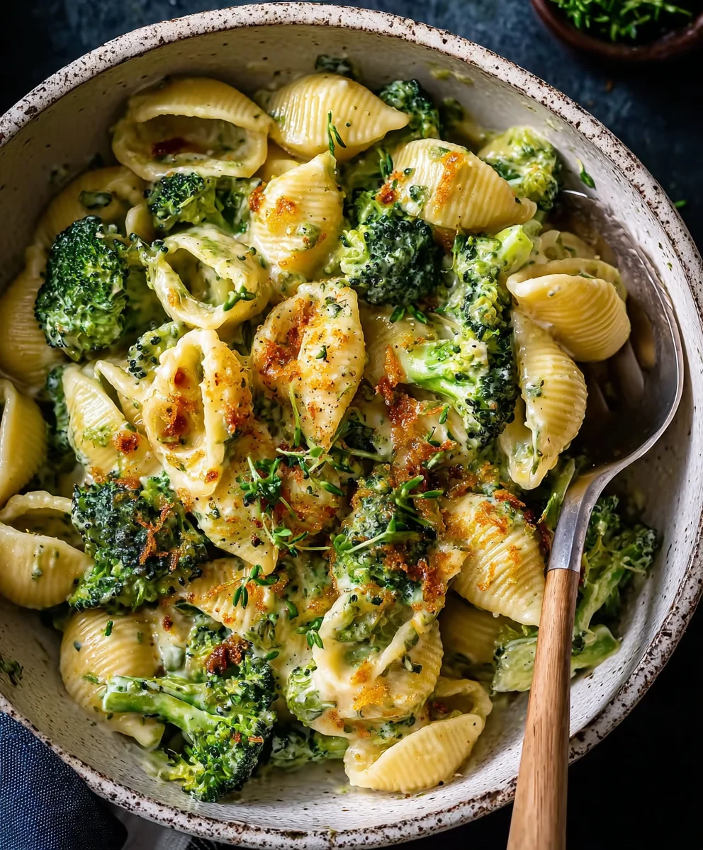 Creamy Vegan Broccoli Shells: Healthy & Flavorful Pasta