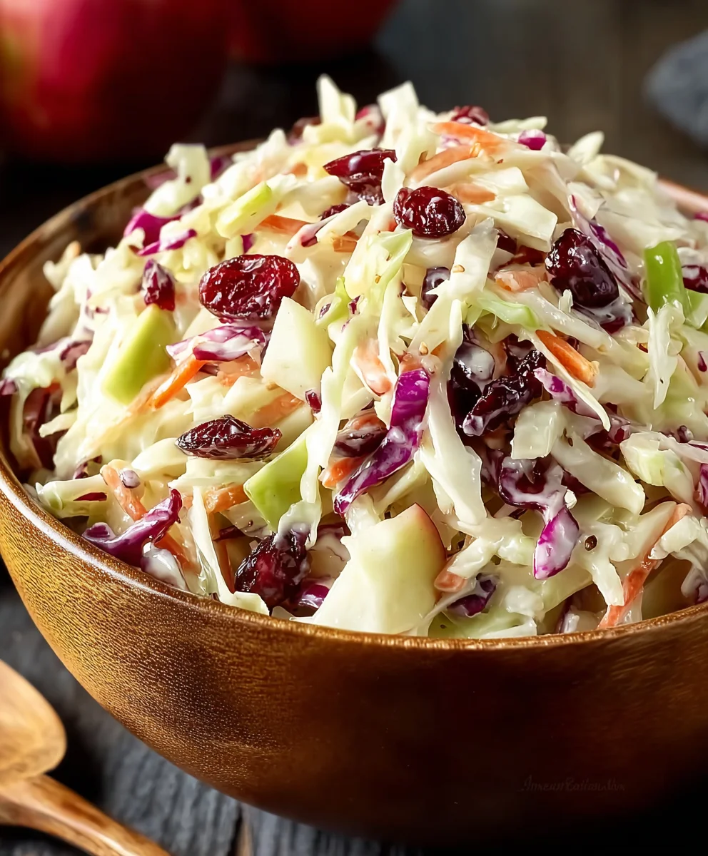 Apple Cranberry Coleslaw: Sweet & Tangy Side Dish!