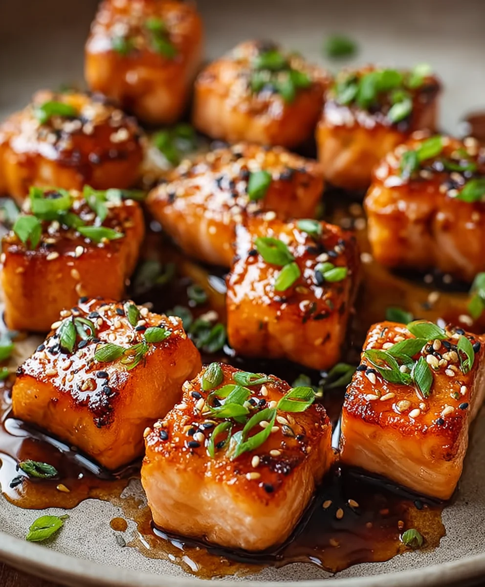 Amazing Honey Garlic Salmon Bites: Dinner in Mins
