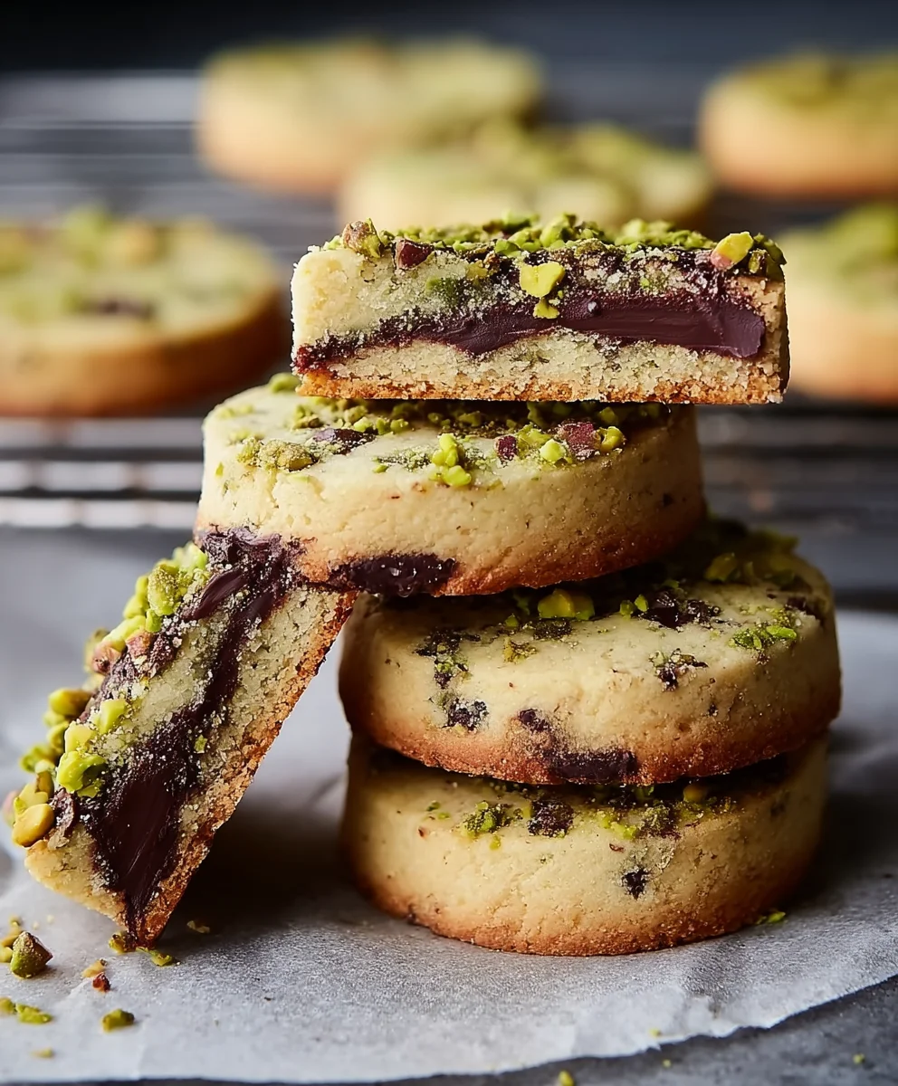 Melt-in-Your-Mouth Chocolate Pistachio Shortbread Recipe