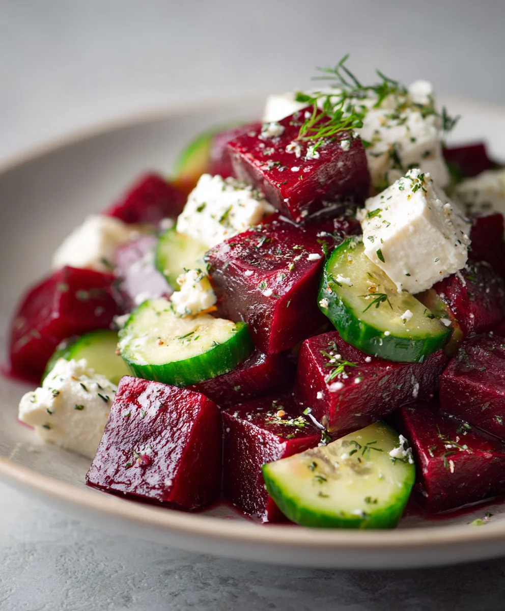 Refreshing Beet Feta Cucumber Salad: Your New Favorite!
