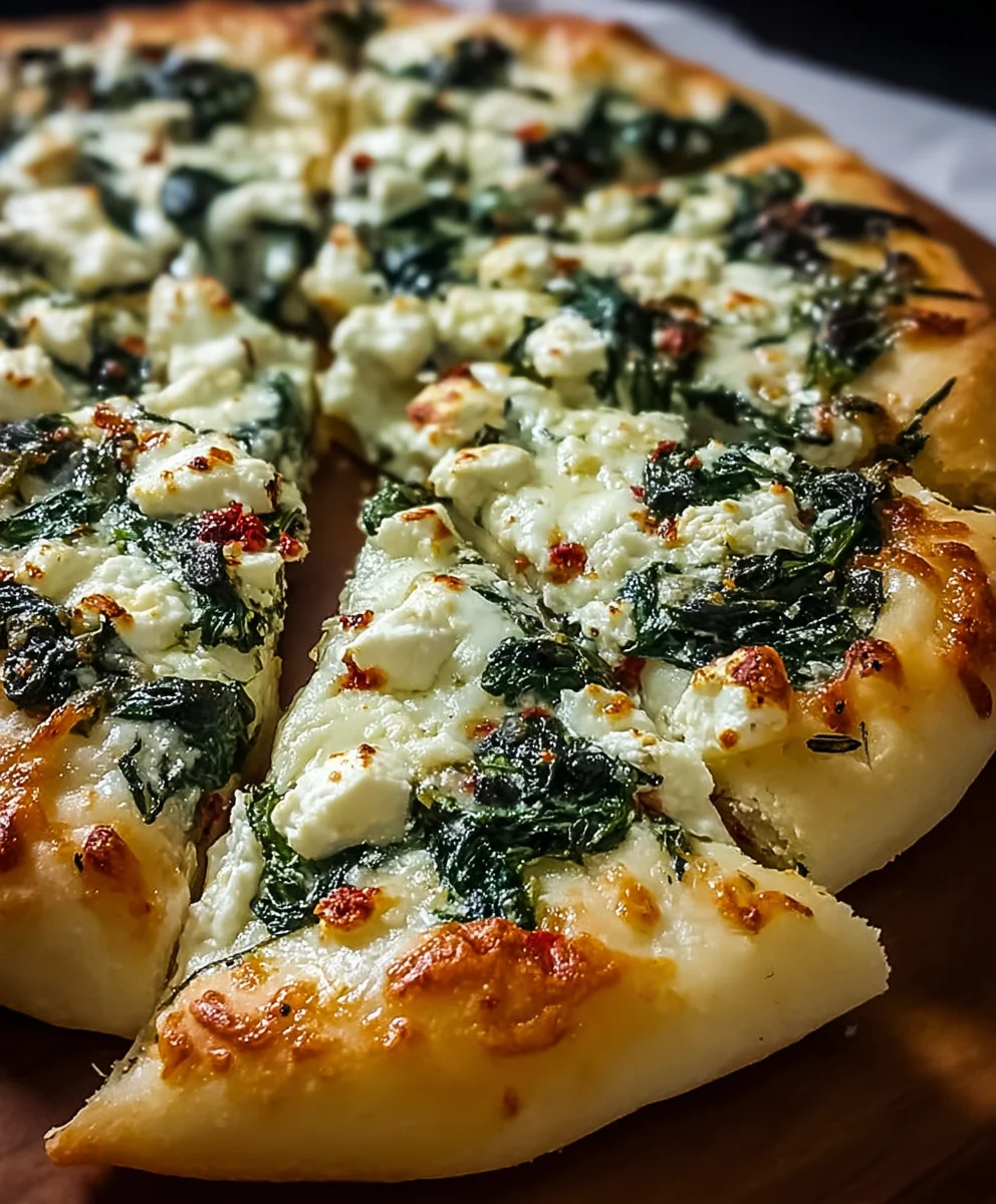 Savory Greek Garlic Spinach Pizza: A Must-Try Recipe
