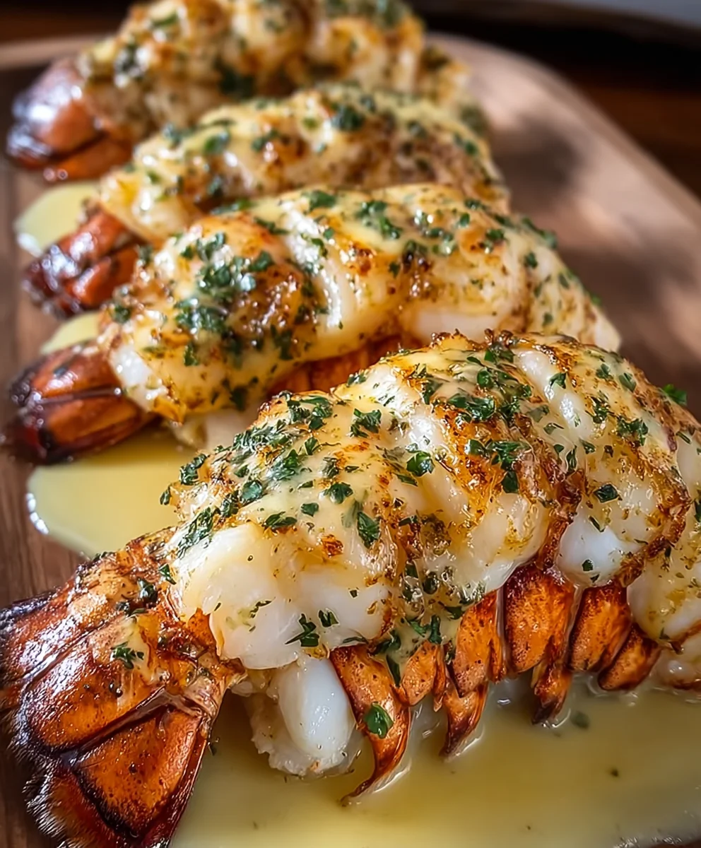Indulgent Creamy Garlic Butter Lobster Tails Recipe