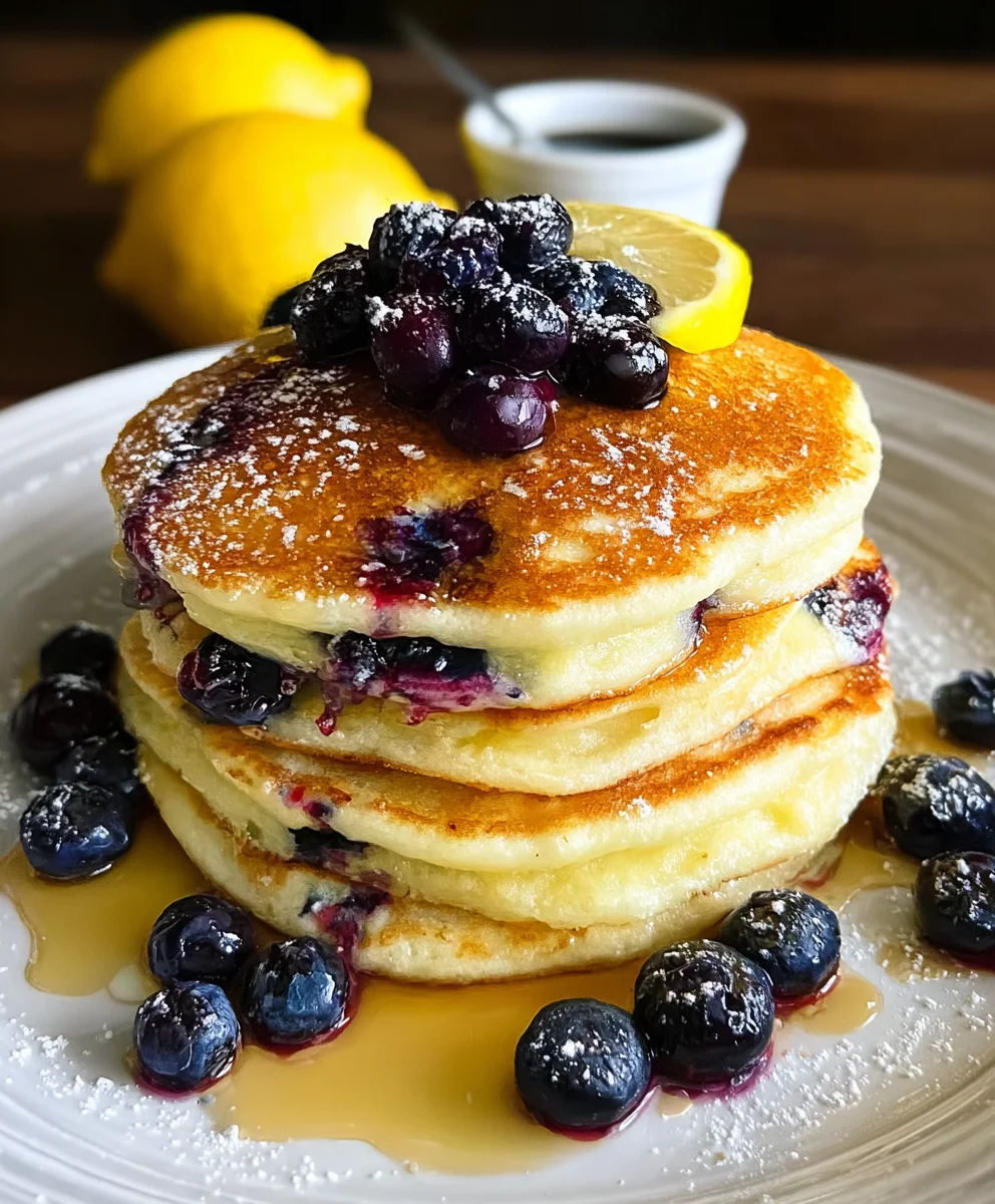 Zesty Lemon Blueberry Pancakes: Simple, Fluffy & Fast!
