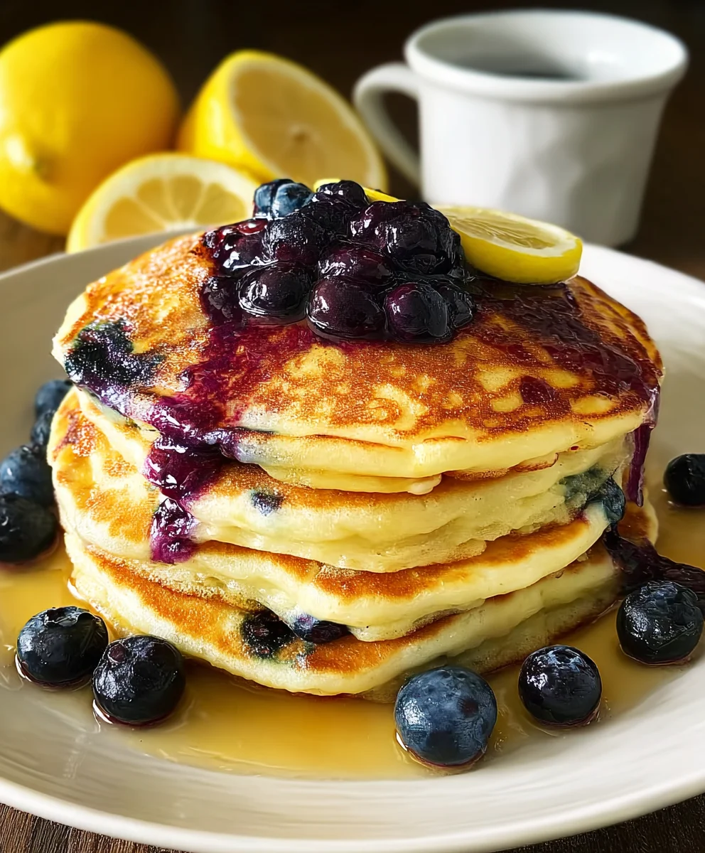 Zesty Lemon Blueberry Pancakes: Simple, Fluffy & Fast!
