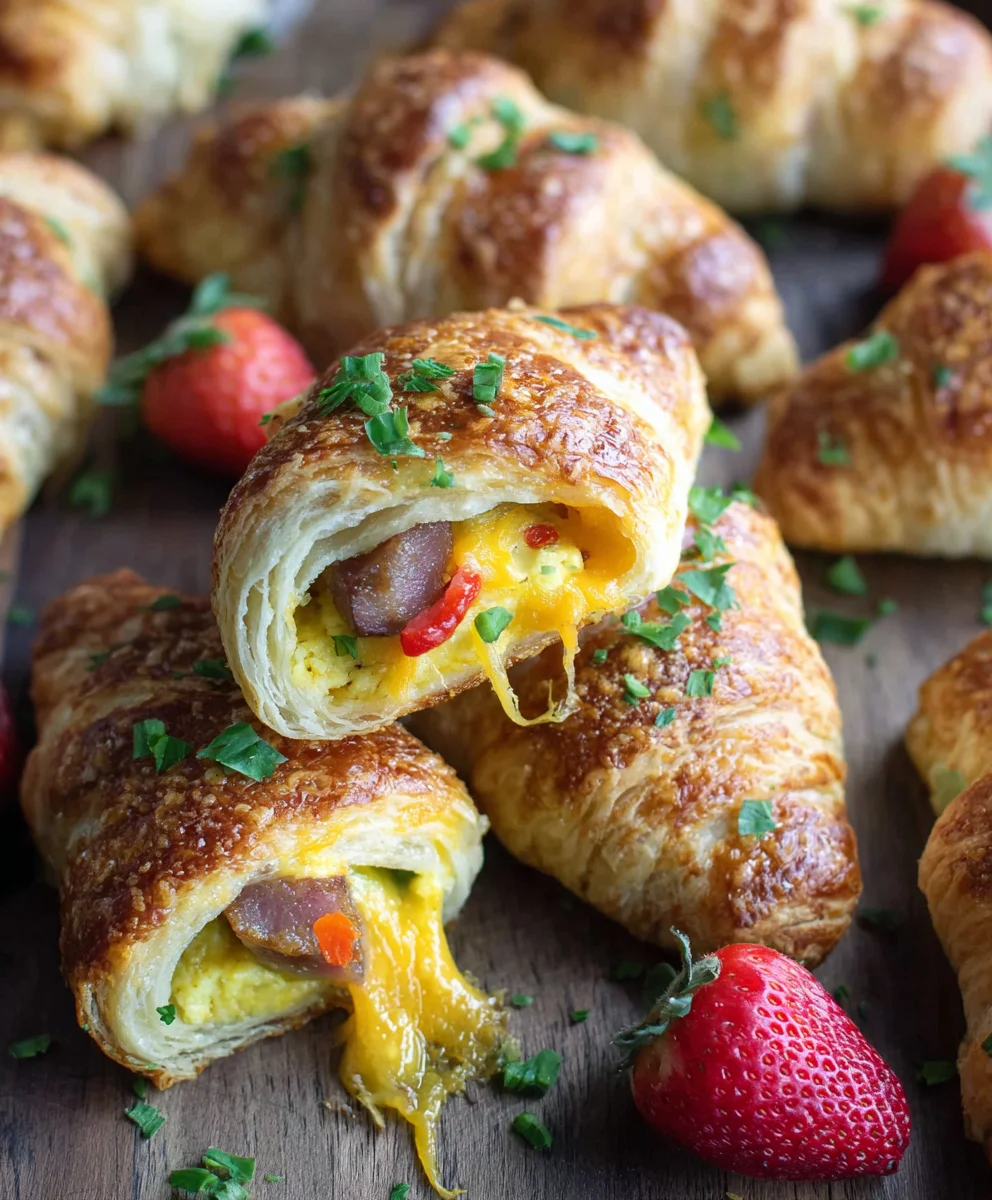 Delicious Beef Breakfast Crescent Roll Ups: Quick Recipe!