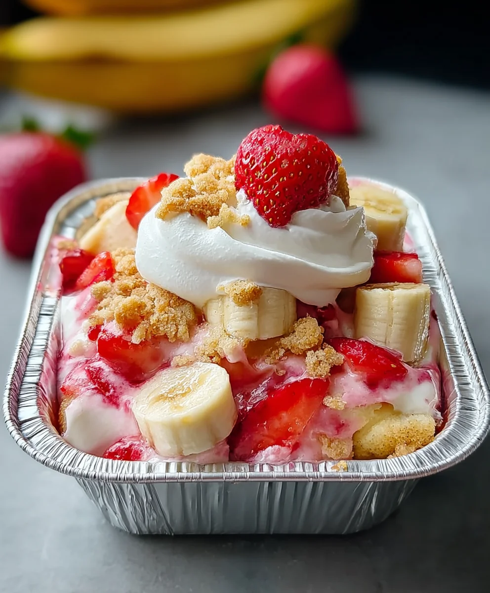 Irresistible Easy Strawberry Cheesecake Banana Pudding Recipe