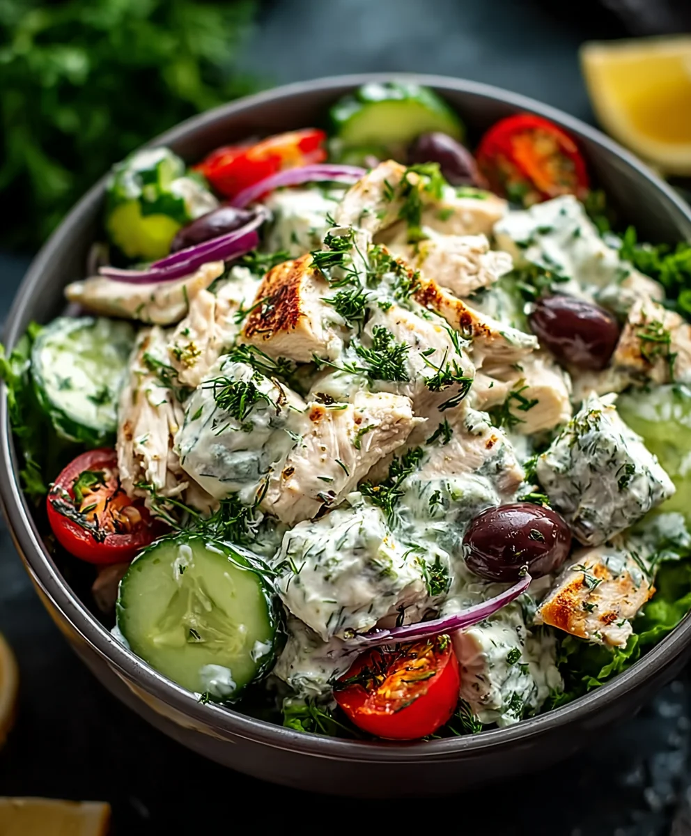 Tzatziki Chicken Salad: Refreshing Mediterranean Meal