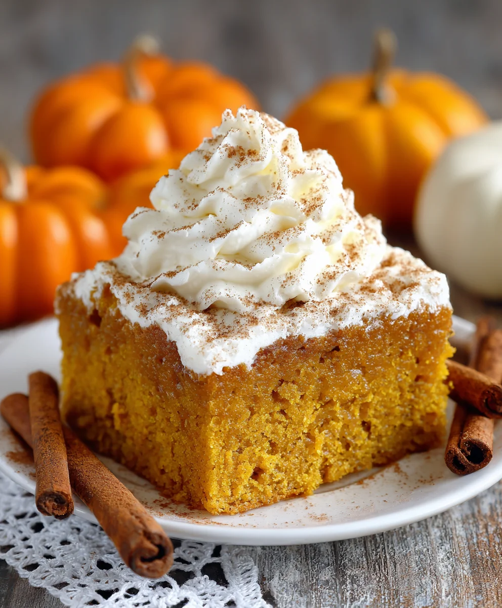 Pumpkin Spice Poke Cake: Your Must-Try Fall Dessert!