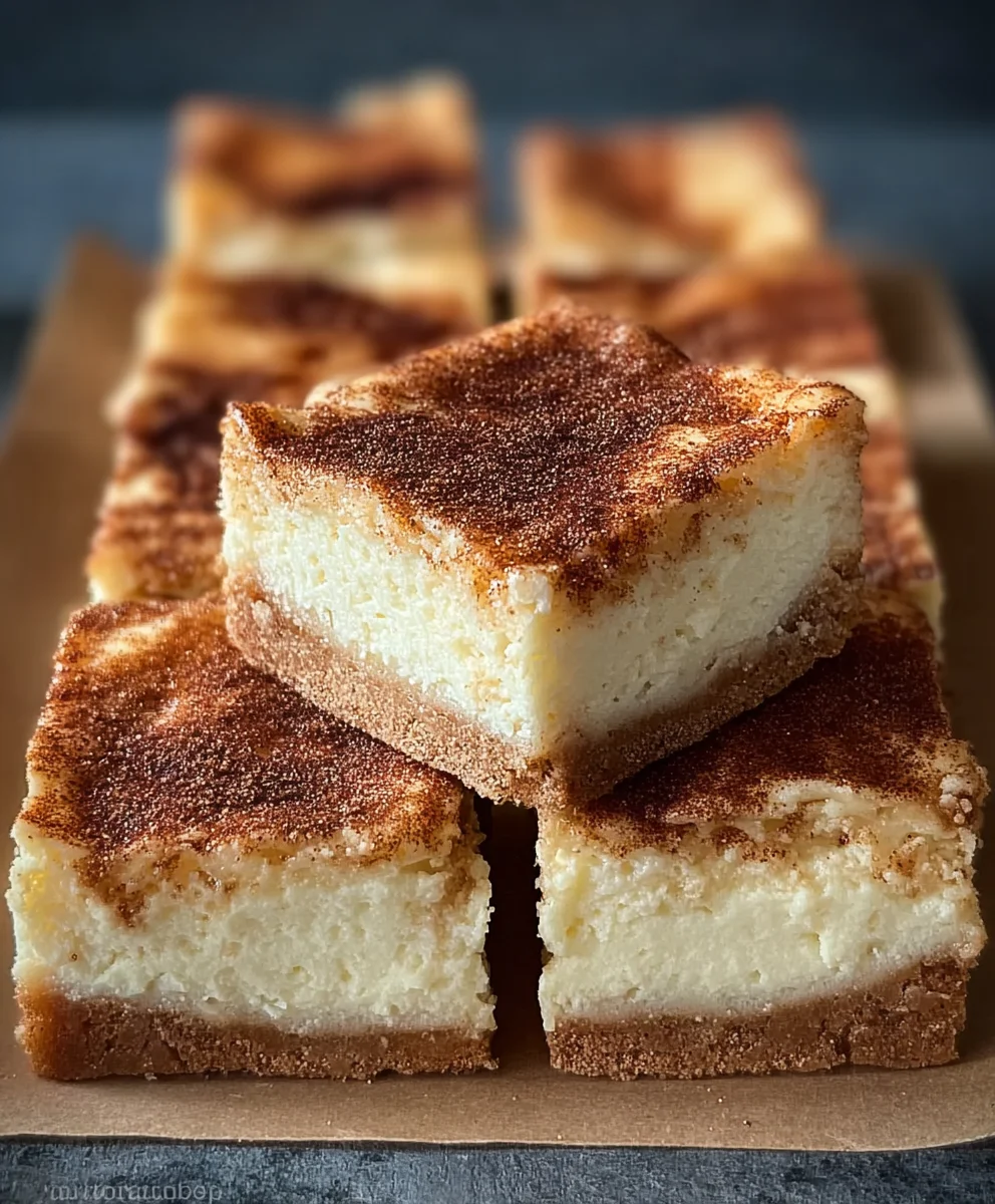 Cinnamon Churro Cheesecake Bars: Easy, Dreamy Dessert!